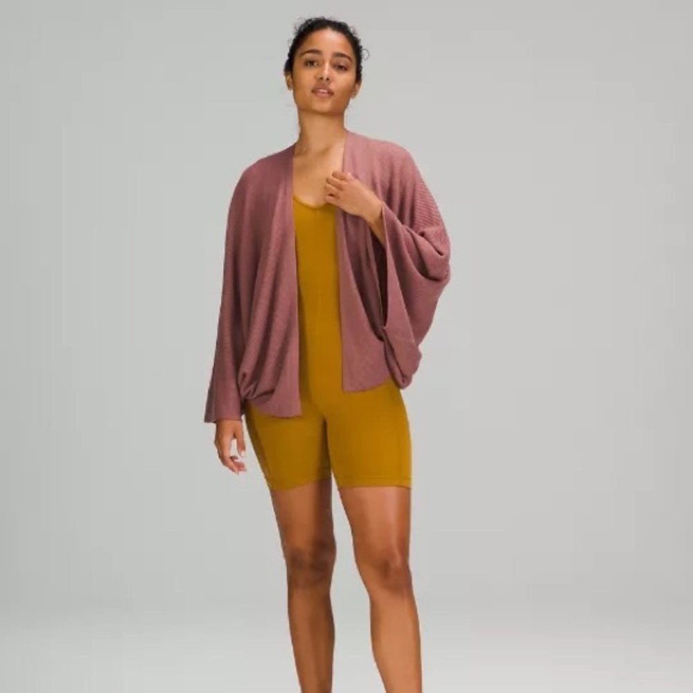 Lululemon | NWT Cashlu Textured Knit Cardigan Mauve